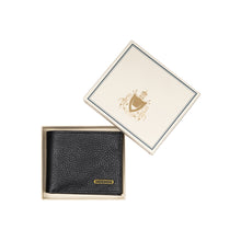 Load image into Gallery viewer, Ee 017Sc  Black Leather Bi-Fold Wallet
