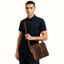 Load image into Gallery viewer, Ee Neymar 01 Brown Leather  Crossbody
