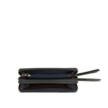 Load image into Gallery viewer, Ee Virgo W3  Green Leather Double Zip Around Wallet
