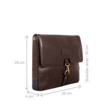 Load image into Gallery viewer, Ee Jaguar 03 Brown Leather  Messenger Bag
