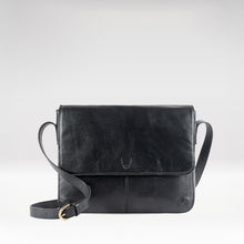 Load image into Gallery viewer, Ee Salvodor 01 Black Leather  Messenger Bag
