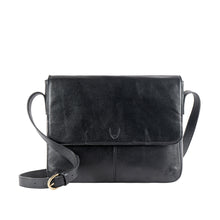 Load image into Gallery viewer, Ee Salvodor 01 Black Leather  Messenger Bag
