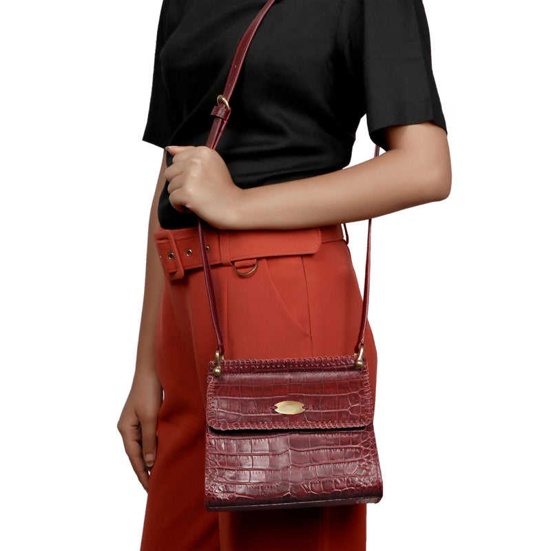 Ee Zoey Marsala Leather Mini Bag