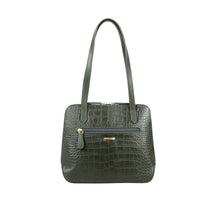 Load image into Gallery viewer, Fl Cindy Green Leather Shoulder Bag
