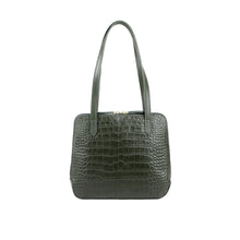 Load image into Gallery viewer, Fl Cindy Green Leather Shoulder Bag

