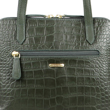 Load image into Gallery viewer, Fl Cindy Green Leather Shoulder Bag
