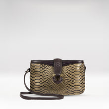 Load image into Gallery viewer, Ee Frieda W3  Silver Leather Sling Wallet
