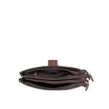 Load image into Gallery viewer, Ee Frieda W3  Silver Leather Sling Wallet
