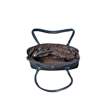 Load image into Gallery viewer, Ee Fabiola 02 Blue Leather Tote Bag
