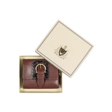 Load image into Gallery viewer, Ee Shanghai W3 Marsala Leather Trifold Wallet

