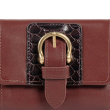 Load image into Gallery viewer, Ee Shanghai W3 Marsala Leather Trifold Wallet
