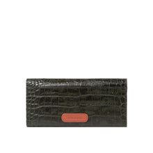 Load image into Gallery viewer, Ee Harper W1  Green Leather Trifold Wallet

