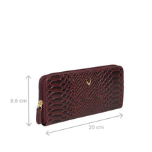 Load image into Gallery viewer, Ee Angara W2  Marsala Leather Zip Around Wallet
