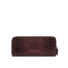 Load image into Gallery viewer, Ee Angara W2  Marsala Leather Zip Around Wallet
