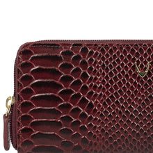 Load image into Gallery viewer, Ee Angara W2  Marsala Leather Zip Around Wallet

