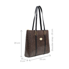 Load image into Gallery viewer, Ee Fuschia 02 Brown Leather Tote Bag

