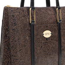 Load image into Gallery viewer, Ee Fuschia 02 Brown Leather Tote Bag
