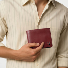 Load image into Gallery viewer, Ee Myw-01A  Red Leather Bi-Fold Wallet
