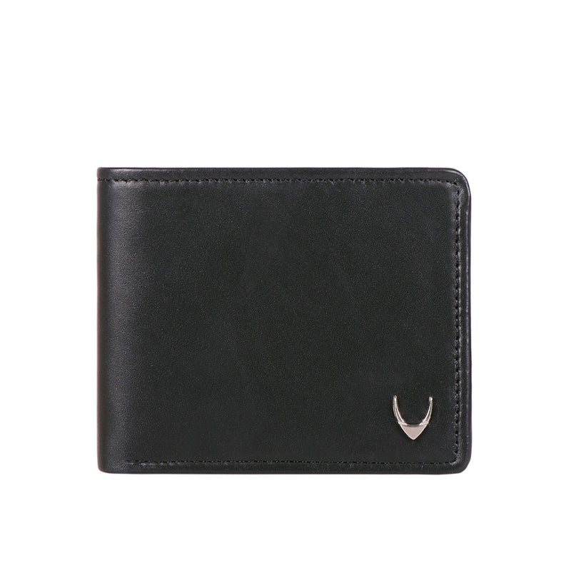 Ee Myw-02A  Black Leather Bi-Fold Wallet