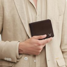 Load image into Gallery viewer, Ee Myw-05A  Brown Leather Bi-Fold Wallet
