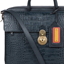 Load image into Gallery viewer, 3 Musketeers 02 Blue Leather  Briefcase
