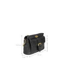 Load image into Gallery viewer, Ee Eliza 03 Black Leather Sling Bag

