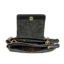 Load image into Gallery viewer, Ee Aquarius 01 Black Leather Shoulder Bag
