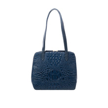 Load image into Gallery viewer, Ee Cindy Blue Leather Shoulder Bag
