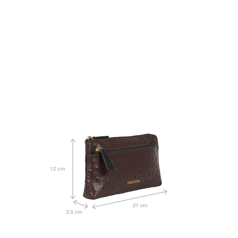 Ee Paola W1-M Brown Leather Clutch Wallet