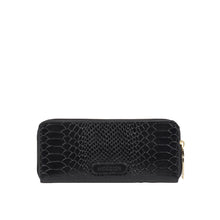 Load image into Gallery viewer, Ee Katniss W1-M Black Leather Zip Around Wallet
