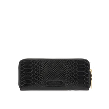 Load image into Gallery viewer, Ee Katniss W1-M Black Leather Zip Around Wallet
