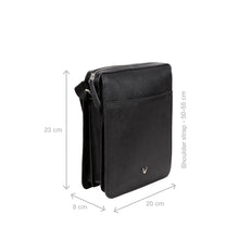 Load image into Gallery viewer, Enzo 03 Black Leather  Crossbody
