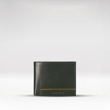 Load image into Gallery viewer, Enzo W4 Green Leather Bi-Fold Wallet
