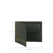 Load image into Gallery viewer, Enzo W4 Green Leather Bi-Fold Wallet
