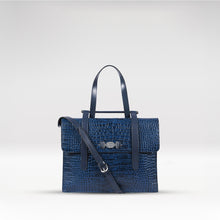 Load image into Gallery viewer, Santiago 07 Blue Leather Shoulder Bag
