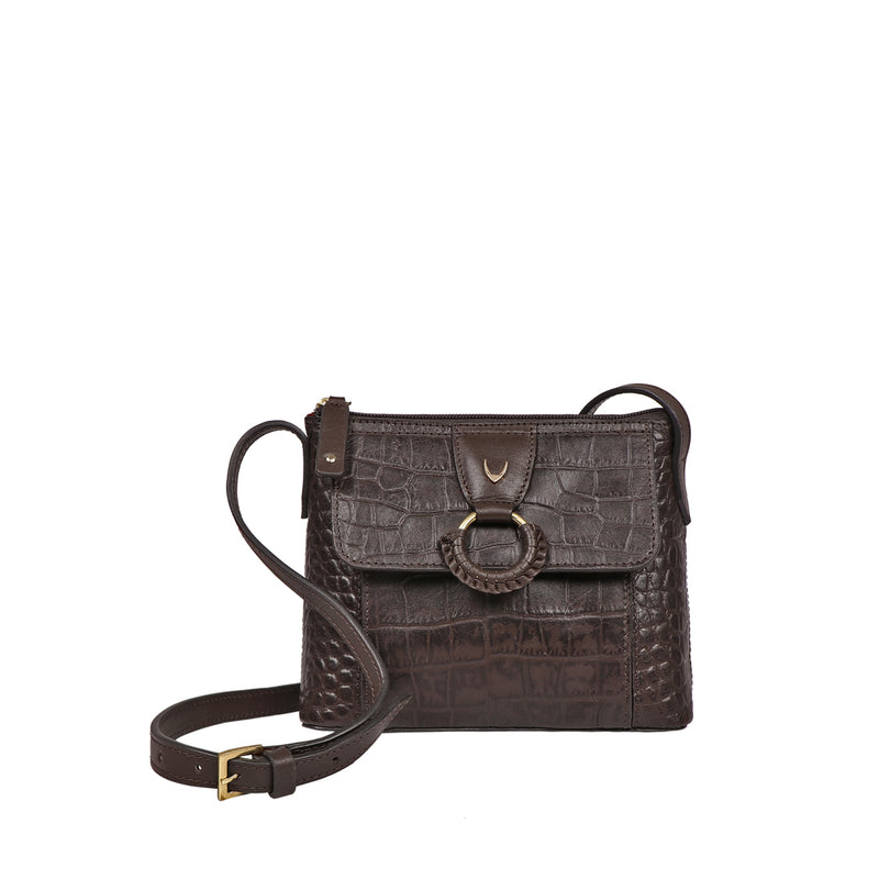 Medellin 04 Brown Leather Crossbody Bag