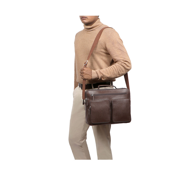 POUCH BACKPACK-MEN-BROWN-MENS BAG