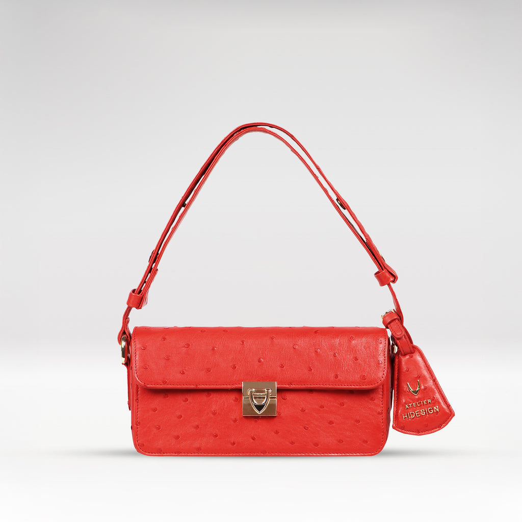 Buy Red Eda 01 Shoulder Bag Online - Hidesign
