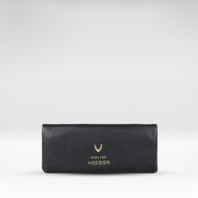 Load image into Gallery viewer, Hera W4 Black Leather Long Bi-Fold Wallet
