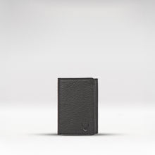 Load image into Gallery viewer, Oshunw3 Black Leather Trifold Wallet
