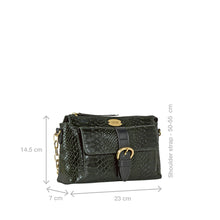 Load image into Gallery viewer, Eliza 03 Sb Green Leather Sling Bag
