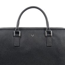 Load image into Gallery viewer, Enzo 02 Black Leather  Laptop Bag
