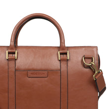 Load image into Gallery viewer, Sherlock 01 Tan Leather  Briefcase
