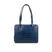 Load image into Gallery viewer, Claire 02 Blue Leather Shoulder Bag
