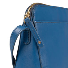 Load image into Gallery viewer, Carey 02 Blue Leather Shoulder Bag
