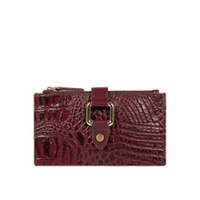 Load image into Gallery viewer, Belutchi W2 Red Leather Top Zip Wallet
