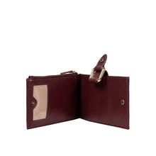 Load image into Gallery viewer, Belutchi W2 Red Leather Top Zip Wallet
