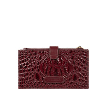 Load image into Gallery viewer, Belutchi W2 Red Leather Top Zip Wallet

