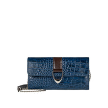 Load image into Gallery viewer, Fanny W1 Blue Leather Sling Wallet

