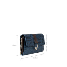 Load image into Gallery viewer, Fanny W1 Blue Leather Sling Wallet
